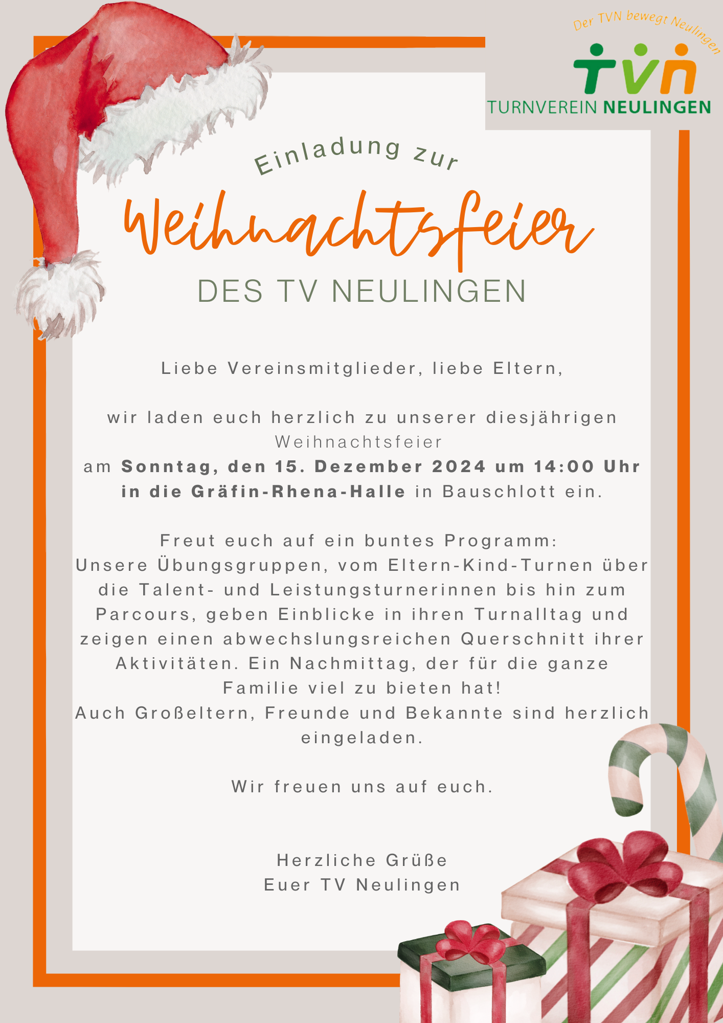 Einladung Weihnachtsfeier